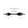 GSP NCV11522 Ford, Lincoln, Mercury CV Axle Assembly  - Front Right