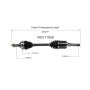 GSP NCV11528 Ford, Mercury (2.5, 3.0) CV Axle Assembly  - Front Left