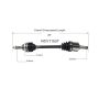 GSP NCV11537 94-97 Ford Aspire CV Axle Assembly  - Front Left