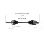 GSP NCV11538 Ford, Mercury (2.0) CV Axle Assembly  - Front Right