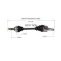 GSP NCV11539 Ford, Mercury (2.0) CV Axle Assembly  - Front Left