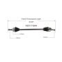 GSP NCV11544 Ford, Mazda, Mercury (1.6) CV Axle Assembly  - Front Right