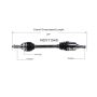GSP NCV11549 94-97 Ford Aspire CV Axle Assembly  - Front Left
