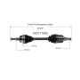 GSP NCV11552 Ford, Mercury CV Axle Assembly  - Front Right
