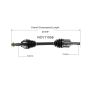 GSP NCV11556 Ford, Lincoln, Mercury (3.5, 3.7) CV Axle Assembly  - Front Left