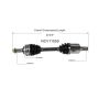 GSP NCV11559 Ford, Lincoln (3.5) CV Axle Assembly  - Front Left