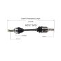GSP NCV11570 Ford, Mercury (2.3, 2.5 - 4WD/FWD) CV Axle Assembly  - Front Left