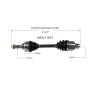 GSP NCV11571 Ford, Mazda, Mercury (2.0, 2.3, 2.5, 3.0) CV Axle Assembly  - Front Right