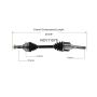 GSP NCV11576 Ford, Mazda, Mercury CV Axle Assembly  - Front Left