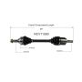 GSP NCV11580 Ford, Mazda (2.0) CV Axle Assembly  - Front Left