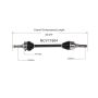 GSP NCV11904 00-02 Lincoln LS CV Axle Assembly  - Rear Right