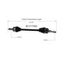 GSP NCV11995 Ford, Mercury CV Axle Assembly  - Rear