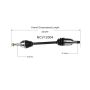 GSP NCV12004 Dodge, Jeep (3.0, 5.7 - RWD) CV Axle Assembly  - Rear