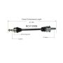 GSP NCV12006 Chrysler, Dodge (3.6, 5.7 - RWD) CV Axle Assembly  - Rear Left