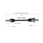 GSP NCV12008 Chrysler, Dodge (3.6, 5.7 - AWD/RWD) CV Axle Assembly  - Rear Left