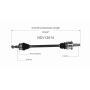 GSP NCV12014 Chrysler, Dodge (3.5, 3.6, 5.7 - AWD) CV Axle Assembly  - Rear Right