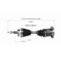 GSP NCV12021 91-96 Dodge Dakota CV Axle Assembly  - Front