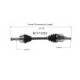 GSP NCV12023 Dodge, Plymouth CV Axle Assembly  - Front Left