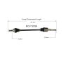 GSP NCV12024 Chrysler, Dodge, Plymouth CV Axle Assembly  - Front Right