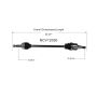 GSP NCV12030 04-06 Chrysler Pacifica (3.5) CV Axle Assembly  - Rear Left