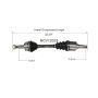 GSP NCV12033 Dodge, Plymouth CV Axle Assembly  - Front Left
