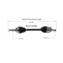 GSP NCV12053 04-06 Chrysler Pacifica (3.5, 3.8 - AWD/FWD) CV Axle Assembly  - Front Left