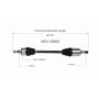 GSP NCV12063 Chrysler, Dodge (3.6 - AWD/RWD) CV Axle Assembly  - Rear