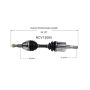 GSP NCV12065 Dodge, Jeep CV Axle Assembly  - Front Left