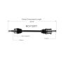 GSP NCV12071 Chrysler, Dodge (3.5, 5.7 - AWD) CV Axle Assembly  - Rear Right