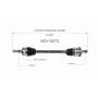 GSP NCV12073 Chrysler, Dodge (2.7, 3.5 - AWD/RWD) CV Axle Assembly  - Rear Left