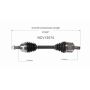 GSP NCV12074 15-17 Chrysler 200 (2.4 - AWD/FWD) CV Axle Assembly  - Front Right