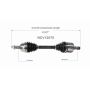 GSP NCV12075 15-17 Chrysler 200 (2.4) CV Axle Assembly  - Front Left