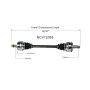 GSP NCV12093 04-08 Chrysler Crossfire CV Axle Assembly  - Rear