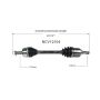 GSP NCV12104 13-16 Dodge Dart (2.0, 2.4) CV Axle Assembly  - Front Left