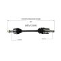 GSP NCV12105 13-16 Dodge Dart (2.0, 2.4) CV Axle Assembly  - Front Left