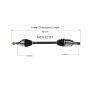 GSP NCV12111 Dodge, Jeep (3.0, 3.6, 5.7 - AWD/RWD) CV Axle Assembly  - Rear