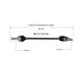 GSP NCV12144 88-92 Daihatsu Charade CV Axle Assembly  - Front Right