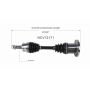 GSP NCV12171 Dodge CV Axle Assembly  - Front