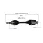 GSP NCV12184 Dodge, Ram (4WD) CV Axle Assembly  - Front