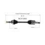 GSP NCV12505 Chrysler, Dodge, Ram, Volkswagen... CV Axle Assembly  - Front Left