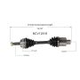 GSP NCV12516 Dodge, Eagle CV Axle Assembly  - Front Right