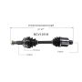 GSP NCV12518 Chrysler, Dodge, Eagle (3.3, 3.5) CV Axle Assembly  - Front Right