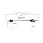 GSP NCV12530 Chrysler, Dodge, Eagle, Mitsubishi... (2.0) CV Axle Assembly  - Front Right