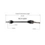 GSP NCV12534 Chrysler, Dodge, Plymouth CV Axle Assembly  - Front Right