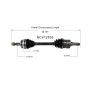 GSP NCV12535 Chrysler, Dodge, Plymouth (3.0, 3.3) CV Axle Assembly  - Front Left