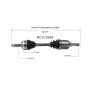 GSP NCV12539 Chrysler, Dodge, Plymouth CV Axle Assembly  - Front Left