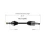 GSP NCV12545 Chrysler, Dodge (2.4, 3.5, 3.6) CV Axle Assembly  - Front Left