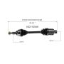 GSP NCV12549 Chrysler, Dodge (2.4, 3.6 - AWD/FWD) CV Axle Assembly  - Front Right