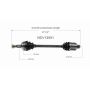 GSP NCV12551 Chrysler, Dodge, Eagle CV Axle Assembly  - Front Left