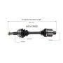 GSP NCV12552 Chrysler, Dodge, Eagle, Plymouth... (3.3, 3.5) CV Axle Assembly  - Front Right